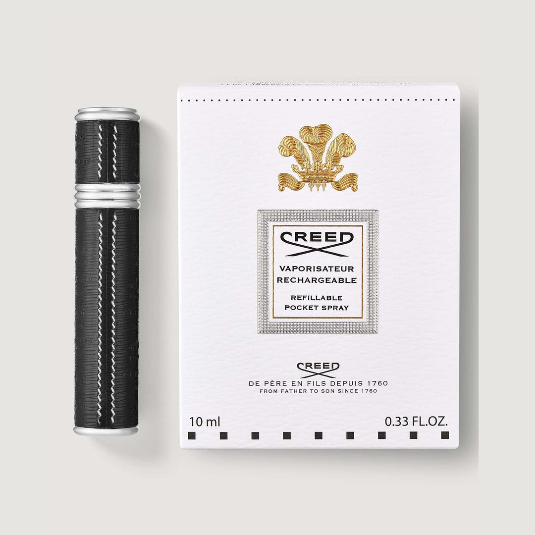 Refillable Travel Perfume Atomizer 10ml - Silver/Black - Image 2