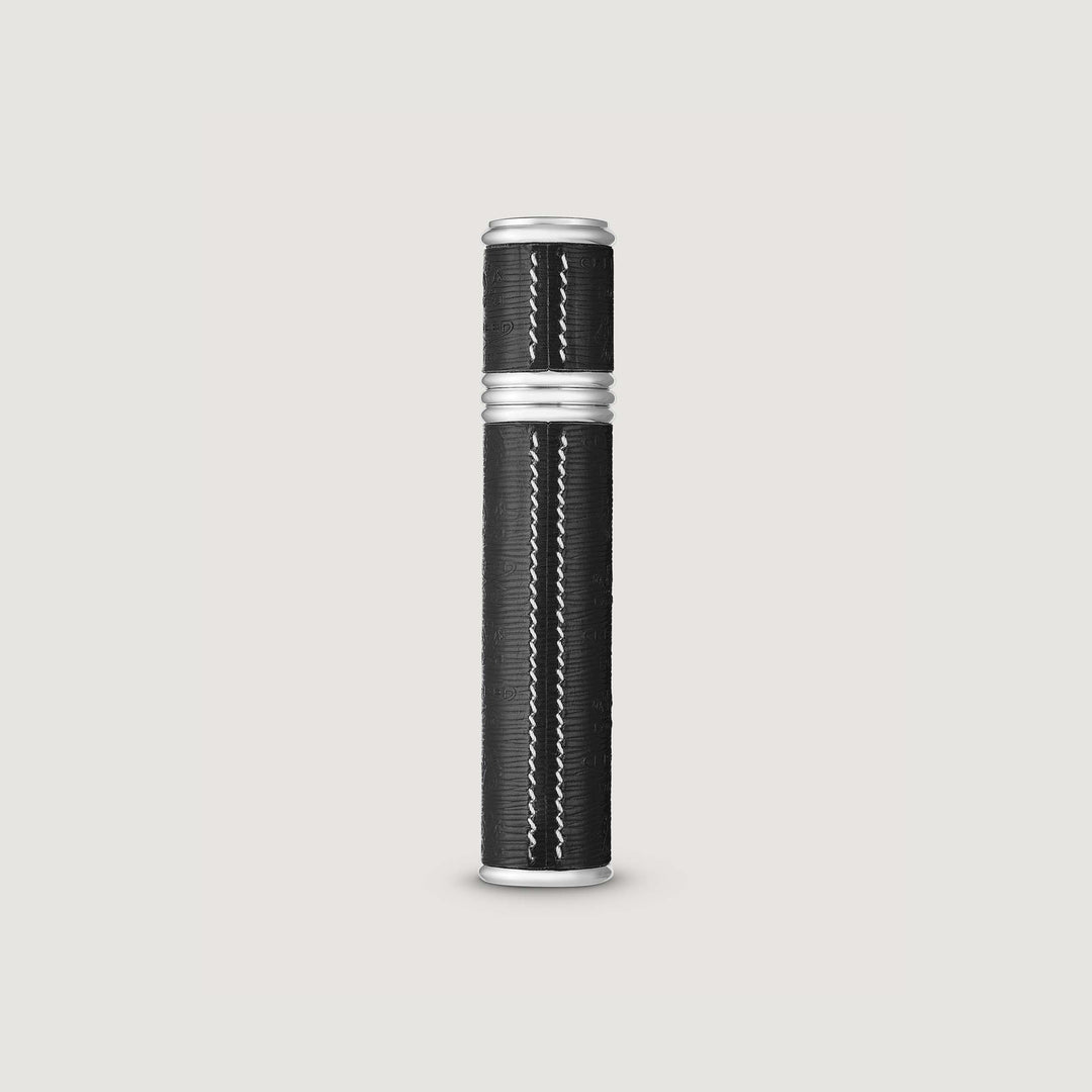 Refillable Travel Perfume Atomizer 10ml - Silver/Black - Image 3